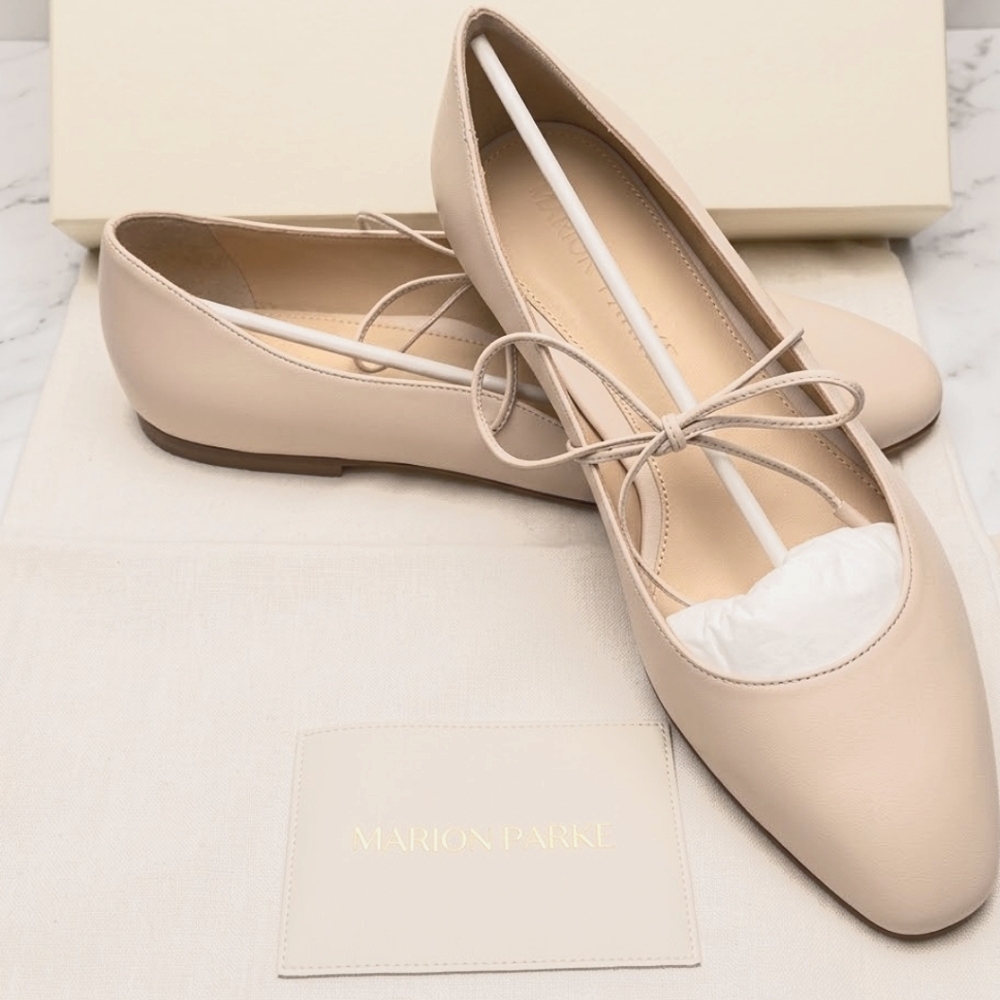 Brand New in Box: Marion Parke Nude Leather Flats